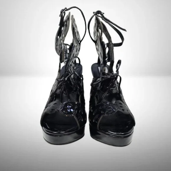 Jimmy Choo Patent Leather Gladiator Sandals Size: 37 - New - Picture 3 of 14